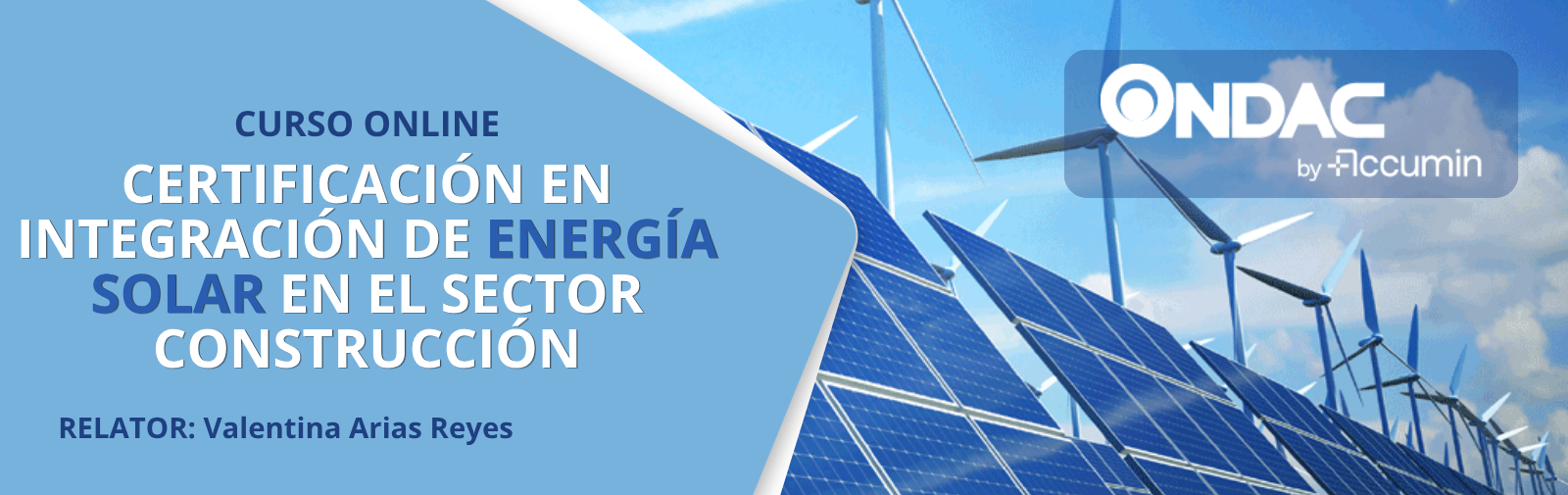 Certificación en Integración de Energía Solar en el sector Construcción